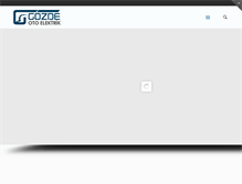 Tablet Screenshot of gozdeotoelektrik.com